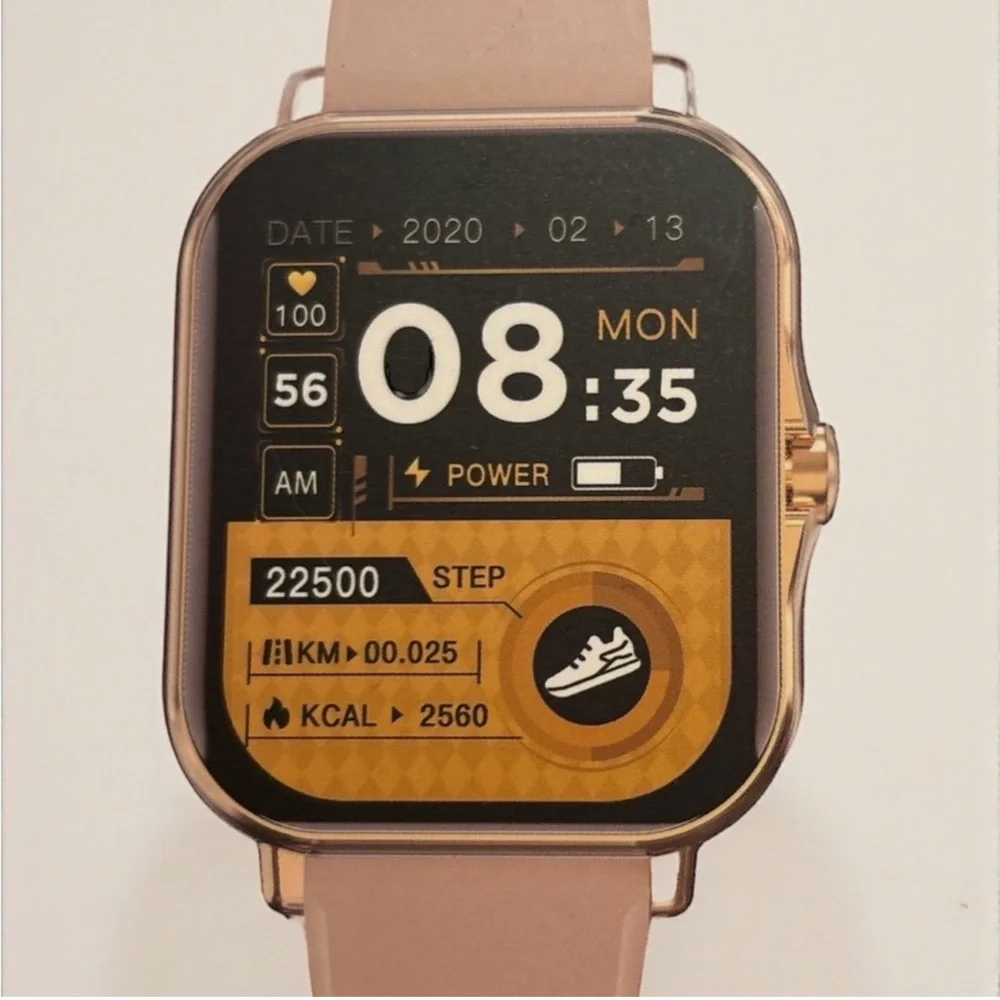 Doviico Smart Watch Rose Gold Blush Band New in Box FREE SHIPPING - Picture 3 of 5